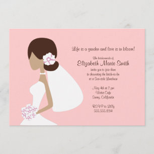 Modern Bride Silhouette Invitation