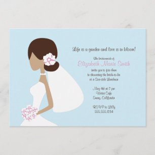 Modern Bride Silhouette Invitation