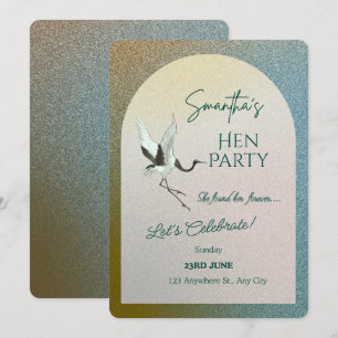 Modern Bride to Be Bachelorette Party Invite Cus