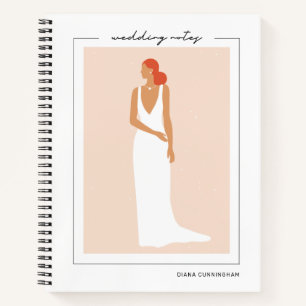 Modern Bride To Be Wedding Notebook