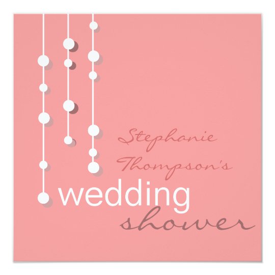 Modern Bride Wedding Shower Invitation