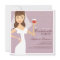 Modern Bride Wine Bachelorette Party Invitation