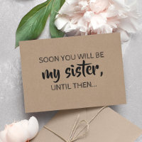 Modern Bridesmaid / Maid of Honour Proposal