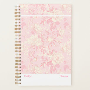 Modern Bridesmaid Soft Peach Floral Planner