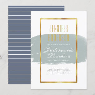 Modern Bridesmaids Luncheon Tea Brunch Invites