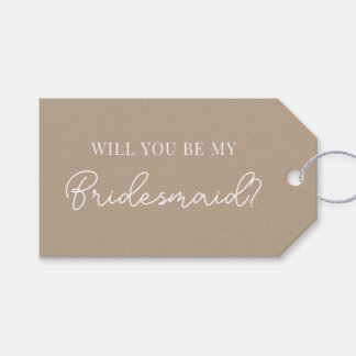 Modern Bridesmaids Proposal Tag