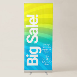 Modern Bright and Bold Big Sale Small Business Retractable Banner