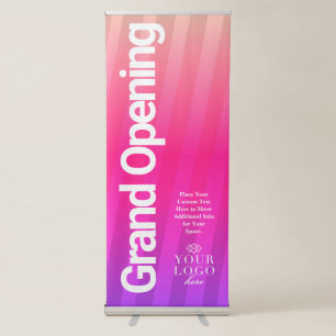 Modern Bright and Bold Grand Opening Business Retractable Banner