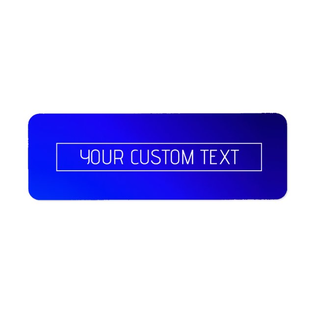 Modern Bright Blue & Purple Gradient Ombre (Front)