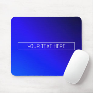 Modern Bright Blue & Purple Gradient Ombre Mouse Mat