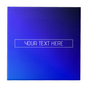 Modern Bright Blue & Purple Gradient Ombre Tile
