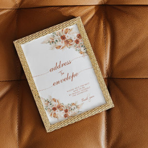 Modern Bright Boho Address the Envelope Shower Poster