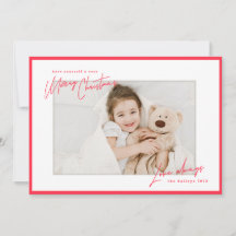 Modern Bright Border Handwritten Christmas Script