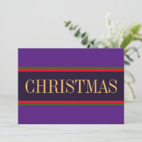 Modern Bright CHRISTMAS" Ribbon. Purple Red Green