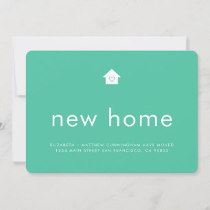 Modern Bright Colour Minimalist New Home Announcement