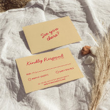 Modern Bright Colourful Retro Fun Funky Wedding