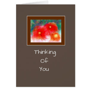 Modern Bright Flowers Bereavement/ Get Well Card