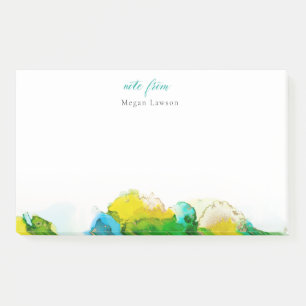 Modern Bright ink border Note From Design