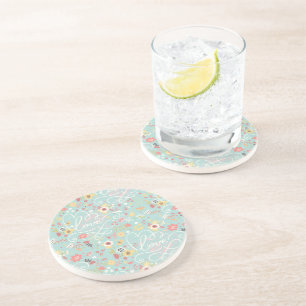 Modern Bright Romantic Pattern Coaster
