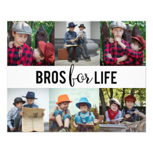 Modern Bros for Life Brothers Photo Collage Custom