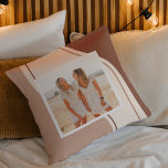 Modern Brown And Beige Shape | Photo Gift Cushion<br><div class="desc">Pillows make for thoughtful and practical gifts, offering comfort and relaxation to the recipient. Here's a description of pillows as a gift: Give the gift of ultimate comfort and relaxation with these luxurious pillows. Crafted with the finest materials, these pillows are designed to provide a blissful sleep experience and promote...</div>