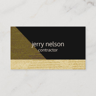 Modern Brown and Black Business Card