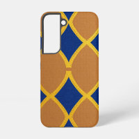 Modern Brown and Blue Geometric Pattern Design