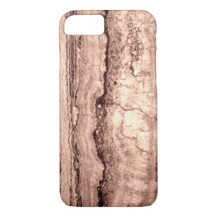 Modern brown beige sepia burnt orange granite  iPhone 8/7 case