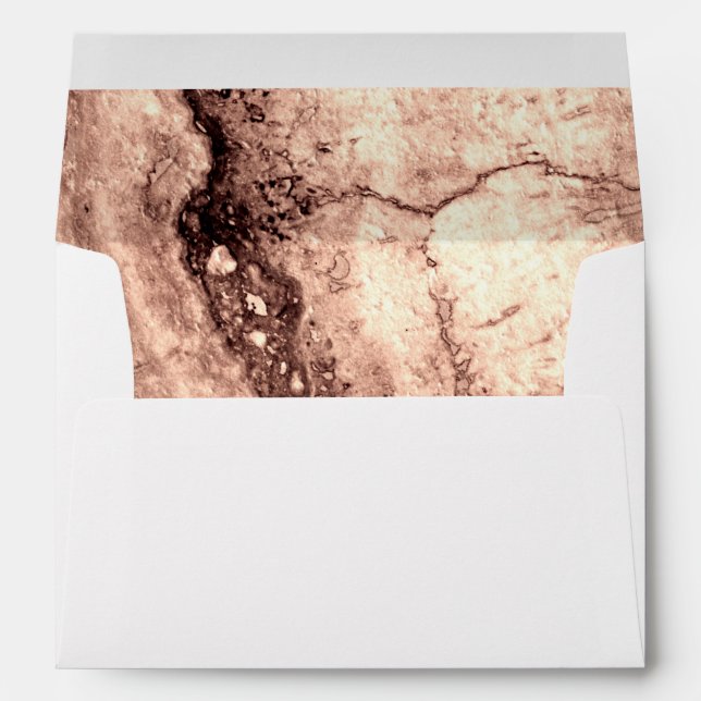 Modern brown beige sepia burnt orange granite  envelopes (Back (Bottom))