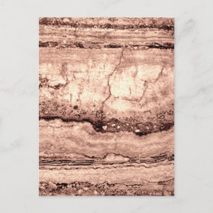 Modern brown beige sepia burnt orange granite  postcard