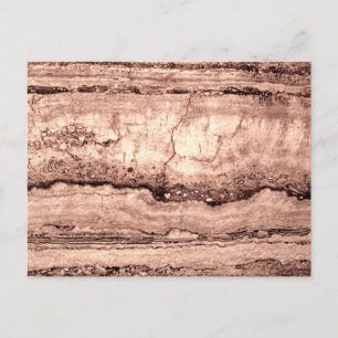 Modern brown beige sepia burnt orange granite  postcard