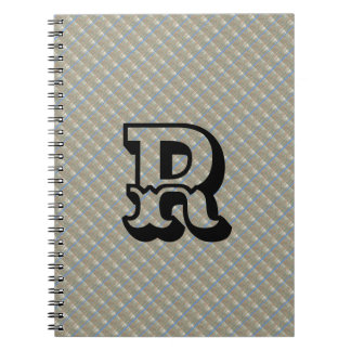 MODERN BROWN BLUE CUTE Spiral Photo Notebook