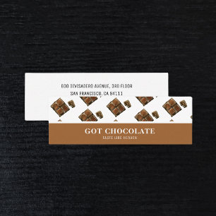 Modern Brown Chocolate Professional Card