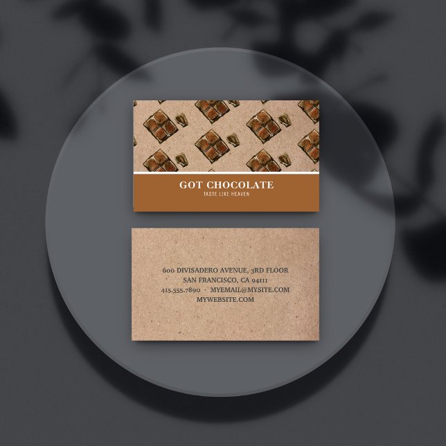 Modern Brown Chocolate Professional Card (Creator Uploaded)