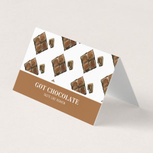 Modern Brown Chocolate Professional Card