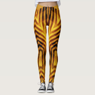 Modern brown colour classic "Ratti_Creative_Arts" Leggings