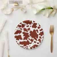 Modern Brown Cow Skin Texture Animal Print