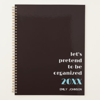 Modern Brown Cream Be Organized Name 2026 Planner