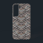 Modern Brown Geometric Pattern Galaxy S22 Cases<br><div class="desc">Protect your phone with a sleek,  durable,  cushioned Galaxy S22 phone case. Featuring brown geometric pattern design. Check phone model for the best fit before ordering.</div>