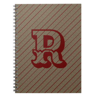 MODERN BROWN RED CUTE Spiral Photo Notebook