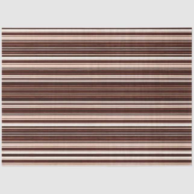 Modern Brown White Luxury Linen Texture Collection Tissue Paper (Front)