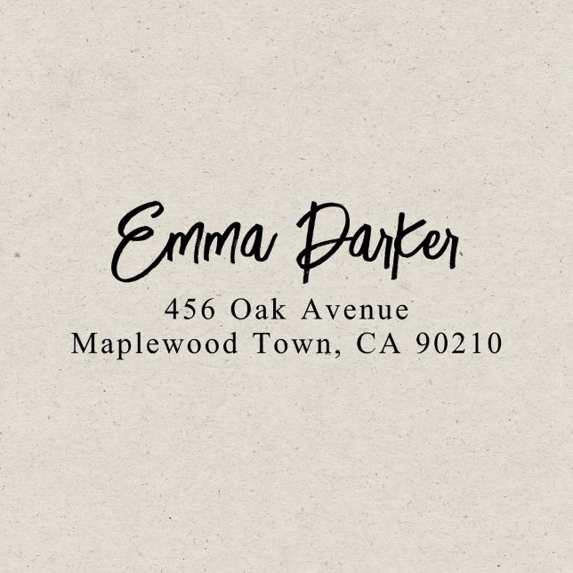 Modern Brush Handwritten Script Simple Self-inking Stamp (Creator Uploaded)