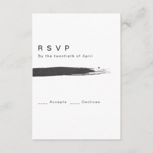 Modern Brush RSVP Card