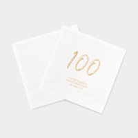 Modern Brush Script 100th Birthday Party