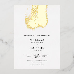 Modern Brush Stroke Elegant Wedding