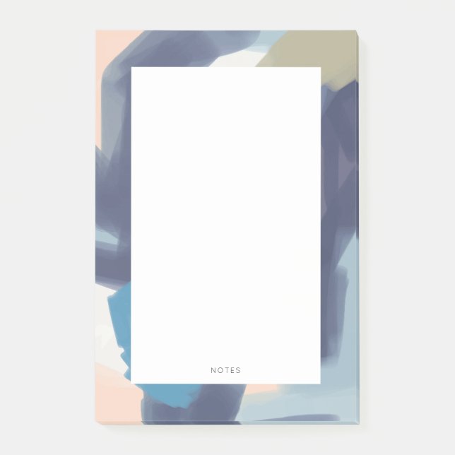 Modern Brush Stroke Multi Colour Notepad (Front)