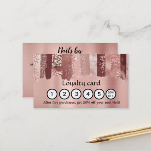 Modern brush strokes loyalty Business Card