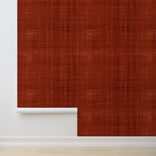 Modern Brushed Burnt Orange Wallpaper
