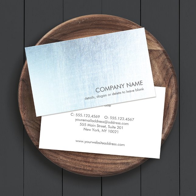 Modern Brushed Metallic Look Business Card (Creator Uploaded)