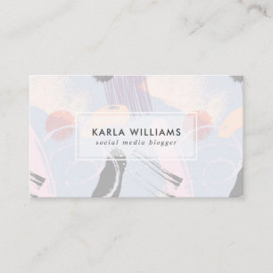 Modern brushstrokes collage business card
